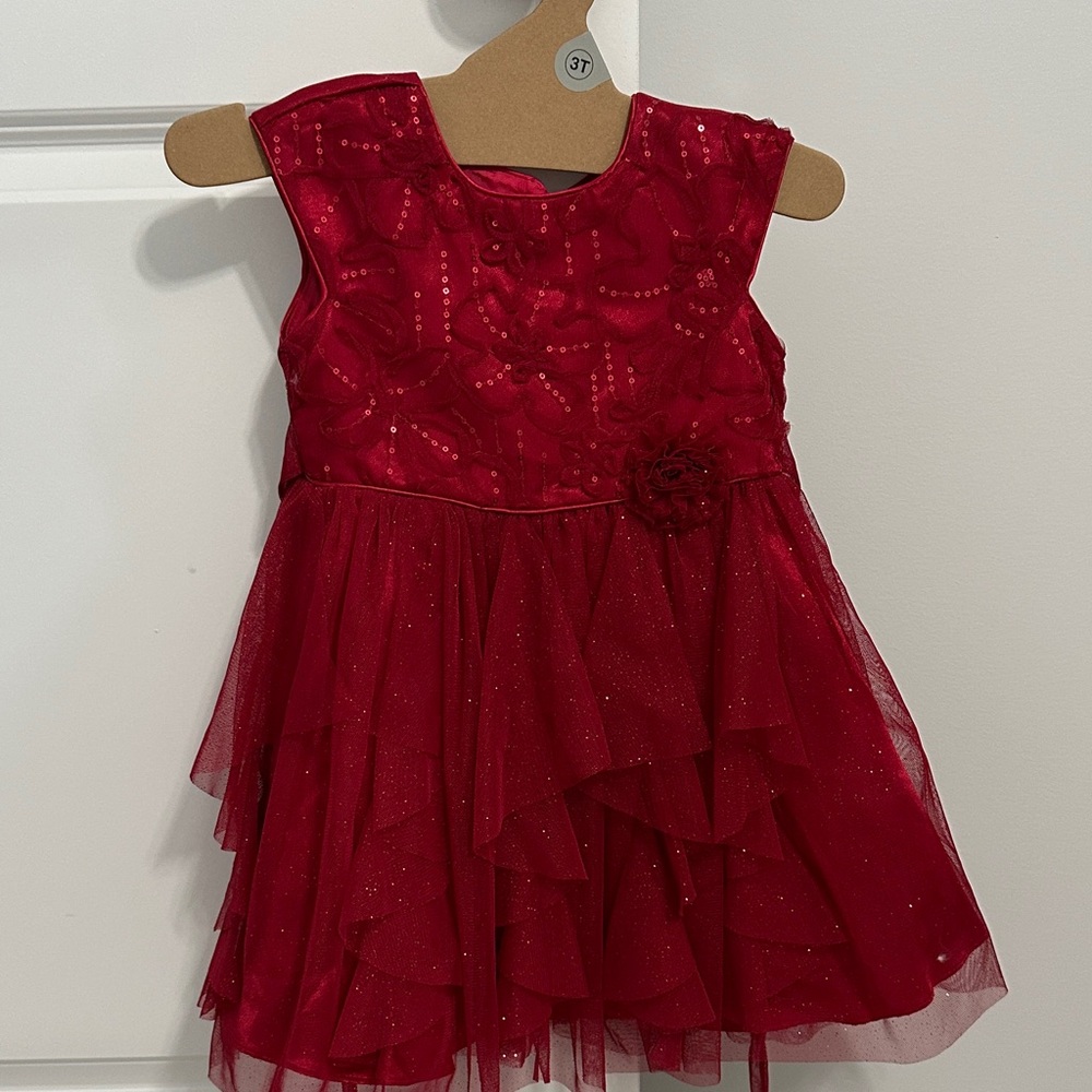 Jona Michelle Red Formal Kids Dress
